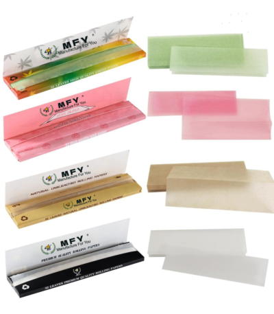 100 Minimum Custom Rolling Paper Booklets And Custom Display Boxes (Without Tips)