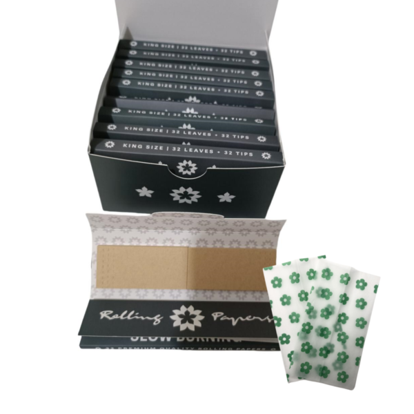 2000 Minimum Custom Rolling Printed Paper Booklets And Custom Display Boxes (With Tips,Paper With Logo)