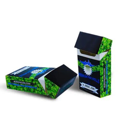 Custom 10 20 Cones Cigar Joint Paper Box Holder Doob Rolling Joint Tube Smoking Rolling For Roll-Up Cigarettes and Joints Herb Container