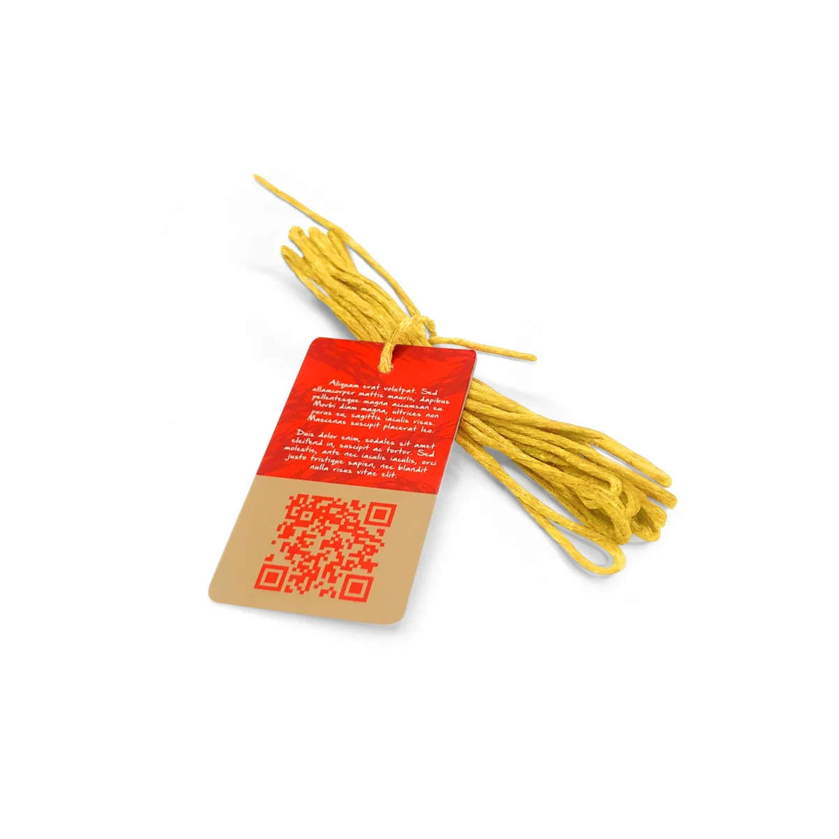 Custom 100% Organic Hemp Wick With Natural Beeswax Coating, Twisted Bee (3.3ft x Standard Size) Custom In Hangtag Card Package