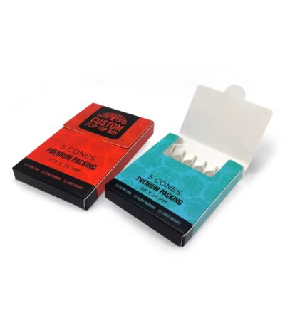 Custom 5 10 Cones Cigar Joint Paper Box Holder Doob Rolling Joint Tube Smoking Rolling For Roll-Up Cigarettes and Joints Herb Container