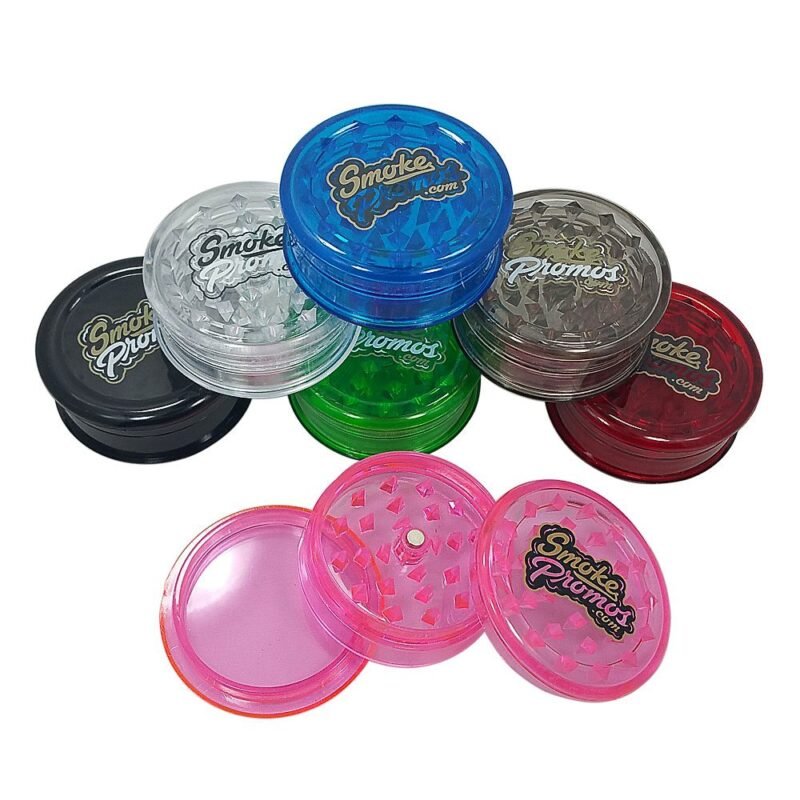 Custom Acrylic Plastic Grinder Top UV Print Logo