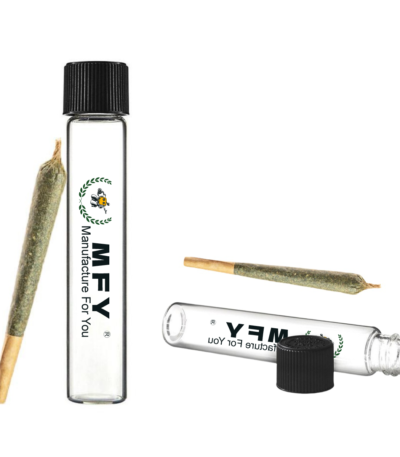 Custom CR Proof Glass Tube Smoking Tobacco Pre-Rolled Cone Joint Stash Jar Child Resistant Cigarette Holder Blunt Pill Box Storage Container Waterproof
