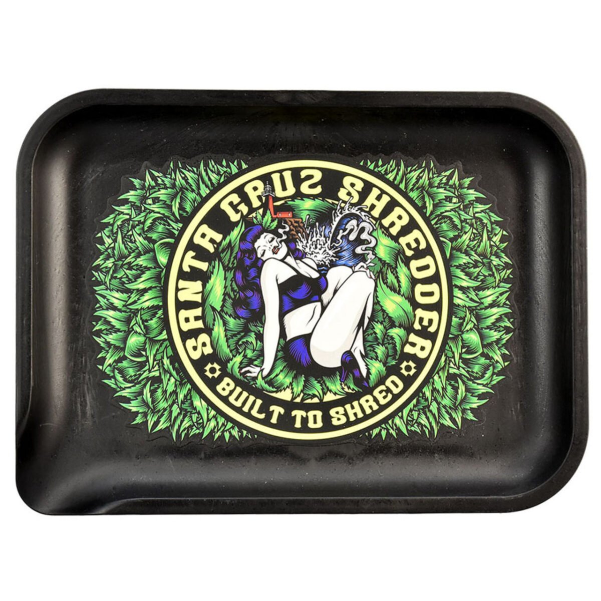 Custom Eco-Friendly Bio Rolling Tray Biodegradable Funnel Mouth Smoking Tray (Full Colors Logo)