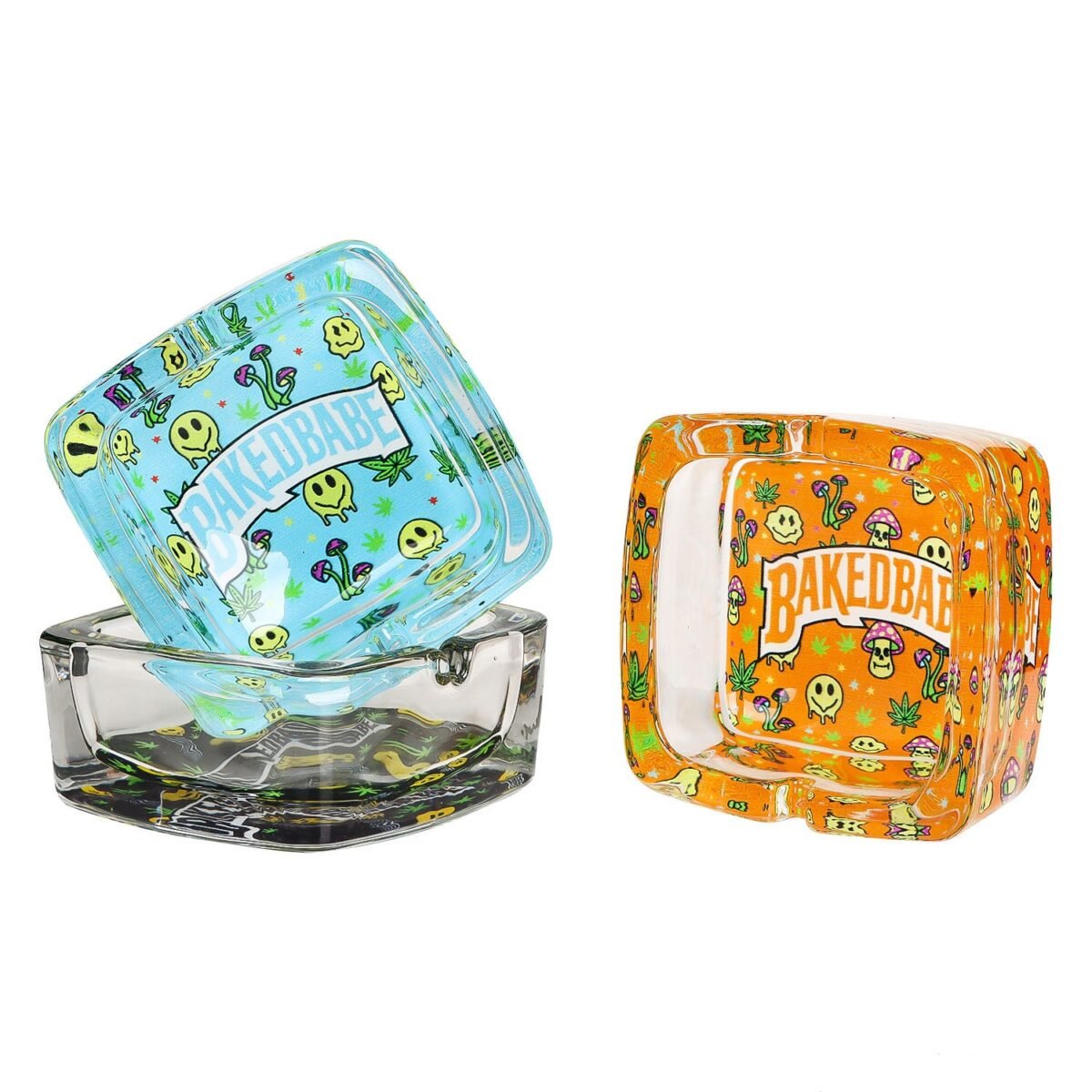 Custom Glass Ashtrays (Round&Square)