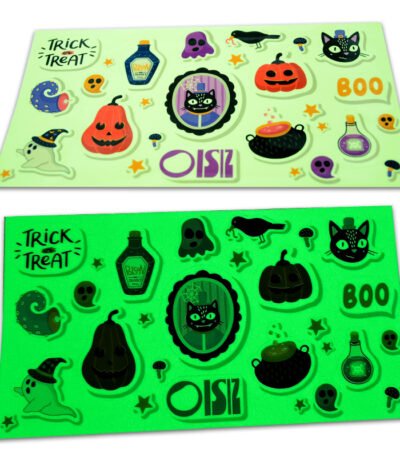 Custom Logo 1" 1.5" 2" 2.5" 3" 4" Glow In The Dark Stickers