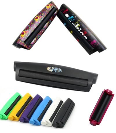 Custom Logo Cigarette Plastic Cigar Rolling Device 78mm 110mm Tobacco Paper Pro-Rolled Cone Roller Machine Automatic Box Maker