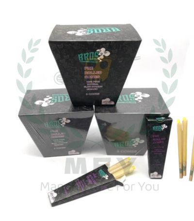 Custom Logo Pre Rolled Cones Print On 26mm Tips With Customize 3 Cones Pack And Custom Display Box