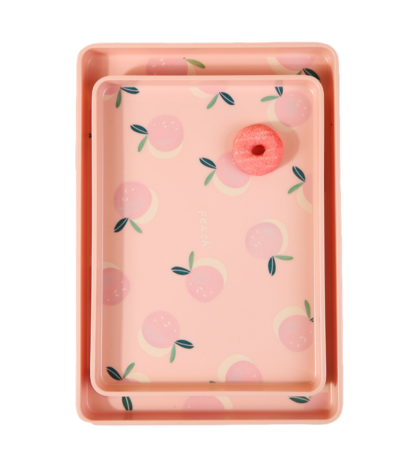Custom Melamine Rolling Tray Custom Plastic Rectangular Hotel Restaurant Dish Smoking Tray