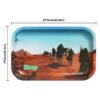 Custom Metal Rolling Tray Medium Size 27.5x17.5cm 10.8x6.9inches
