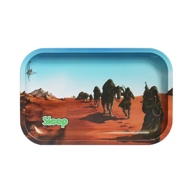 Custom Metal Rolling Tray Medium Size 27.5x17.5cm 10.8x6.9inches