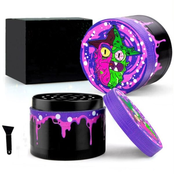 Custom Metal Zinc 40mm 50mm 55mm 63mm 75mm Grinder All Over Body Full Around Print