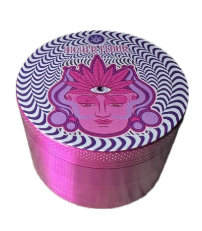Custom Metal Zinc 40mm 50mm 55mm 63mm 75mm Grinder Top Logo