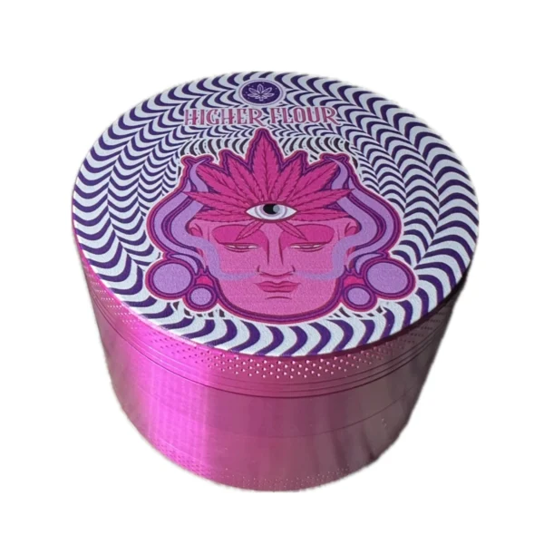 Custom Metal Zinc 40mm 50mm 55mm 63mm 75mm Grinder Top Logo