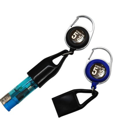 Custom Mini Retractable Keychain Clipper Safe Clip Holder Lighter Leash Case