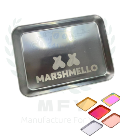 Custom Rectangle Stainless Steel Rolling Tray