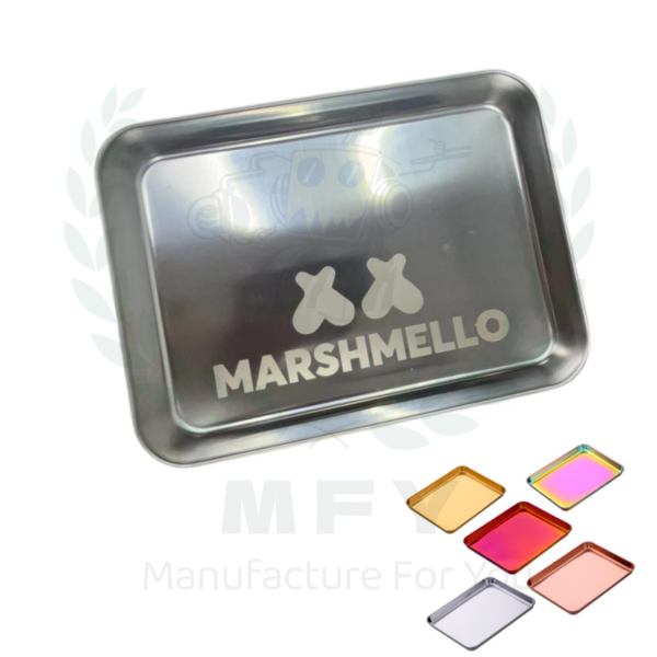 Custom Rectangle Stainless Steel Rolling Tray