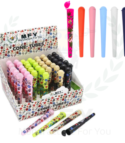 Custom Smoking Tobacco Pre-Rolled Cone Joint Tube Stash Jar Smell Proof Cigarette Holder PP Plastic Blunt Tubes Pill Box Storage Container Airtight Waterproof