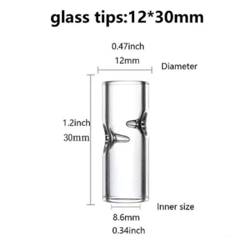 Custom Tobacco Cigarette Chillum 7mm 8mm 9mm 10mm 11mm 12mm 13mm 14mm Glass Filter Tips Blunt Pipe Smoking Filter Tips