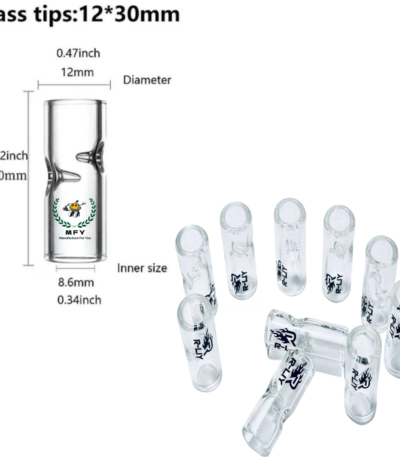 Custom Tobacco Cigarette Chillum 7mm 8mm 9mm 10mm 11mm 12mm 13mm 14mm Glass Filter Tips Blunt Pipe Smoking Filter Tips