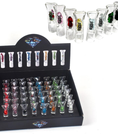 Custom Tobacco Cigarette Chillum12mm Glass Filter Blunt Pipe Smoking Diamond Filter Tips Ф12mm50mm