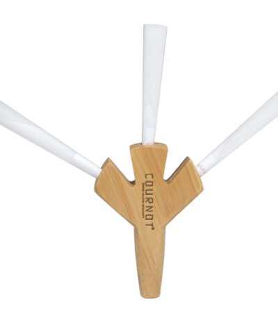 Custom Trident Wooden Cone Holder Handmade Piece Holds Up To 3 Pre-rolled Cones To Be Smoked Simultaniously