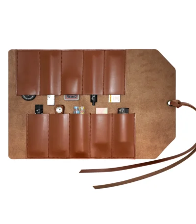 Custom Vegan Synthetic Leather Rolling Bag Pouch Smoking Kit