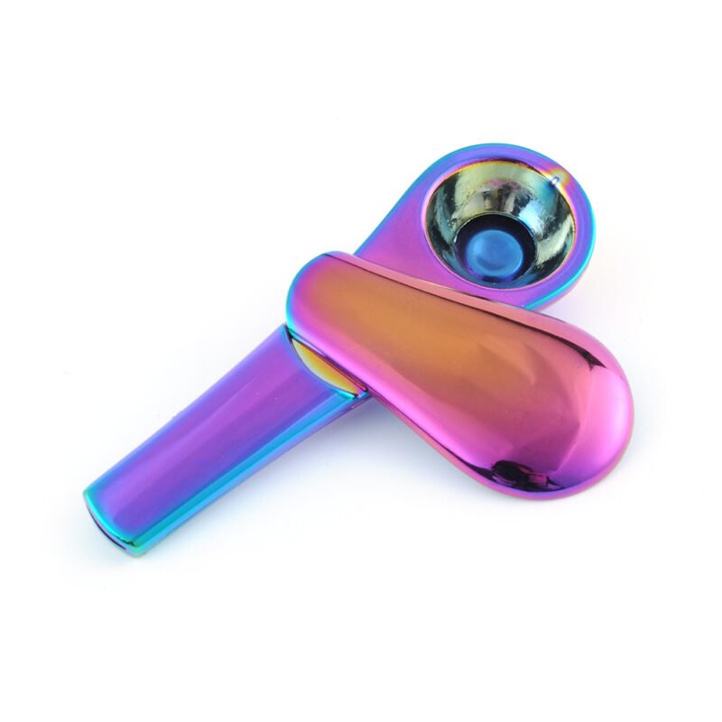 Custom Zinc Smoking Spoon Hand Pipe With Scoop Magnetic