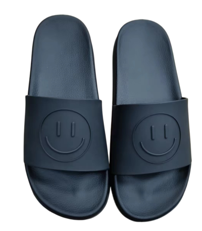 Custom 3D Embossing Print Rubber Slides Slippers Summer Beach Sandals Lightweight Shower Bathroom Footwear