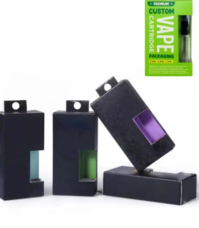 Custom 510 Vape Cartridge Cardboard Box Oil Cart Packages With Window OEM Disposable Paper Box
