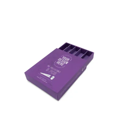 Custom CBD Sleeves Drawer Cigar 5 Packs 84mm 98mm 109mm Joint Paper Box Holder Rolling Joint Smoking For Roll-Up Cigarettes Herb Container