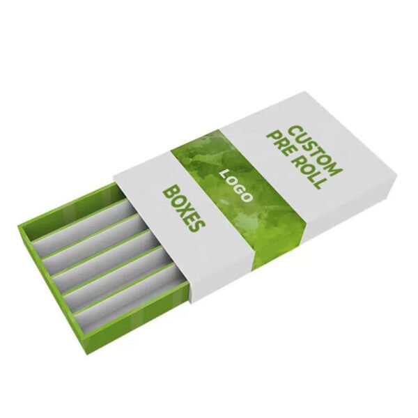 Custom CBD Sleeves Drawer Cigar 6 Packs 84mm 98mm 109mm Joint Paper Box Holder Rolling Joint Smoking For Roll-Up Cigarettes Herb Container