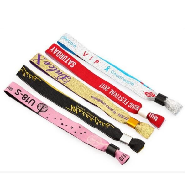 Custom Colorful Festival Tyvek Fabric Wristbands Bracelet For Events Concerts Crew Staff Camping