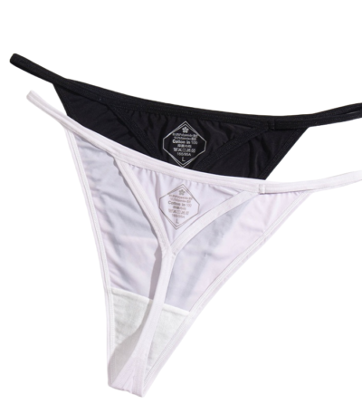 Custom Cotton Cheeky Bikini String Thong Gift Womens Panties Suit (Front&Back Print)