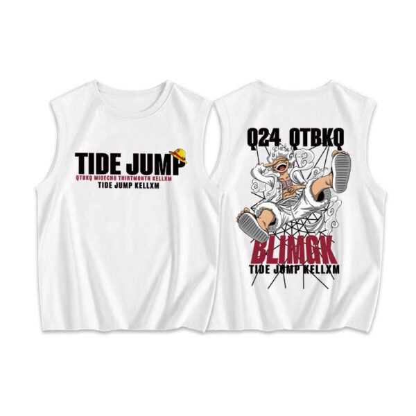 Custom Cotton Tank Top Vest Shirt Front&Back Print Summer Sleeveless Tops Fashion Knit Clothes