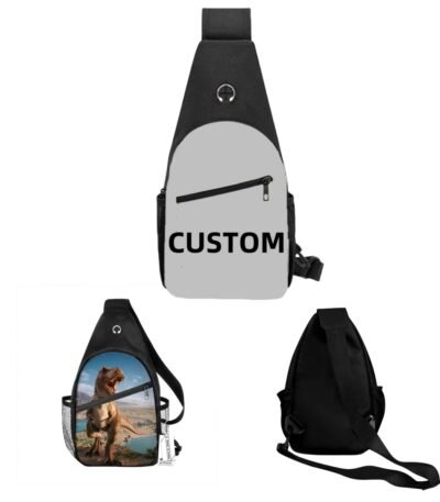 Custom Crossbody Chest Bag Handbags Adjustable Casual Travel Daypack Sling Backpack For Sport Outdoor Men Women