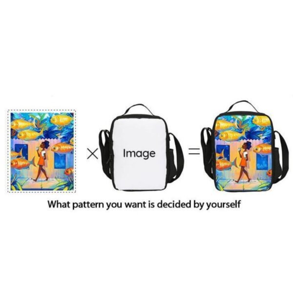 Custom Custom Lunch Box Bag Backpack Adjustable Shoulder Strap Garbage Rubbish Trash Trucks Cute Travel Picnic Camping