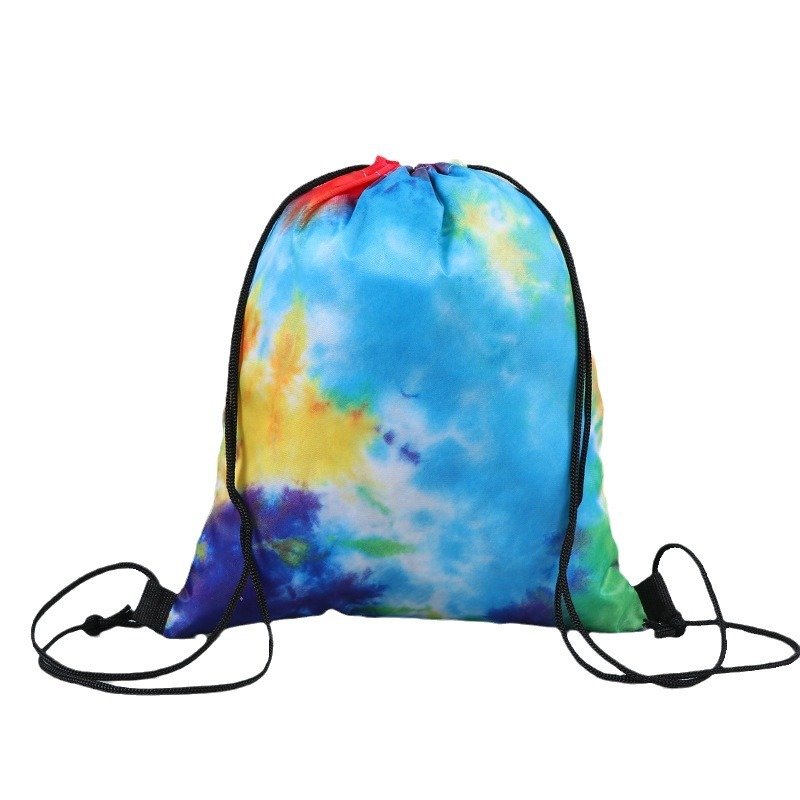 Custom Drawstring Bags Sports Waterproof Oxford Outdoor Backpack Party Favors Colorful String Bags Small Cinch Goodie Bags Candy Snack Storage Bag Travel Camping Sports Bag Birthday Party Gift