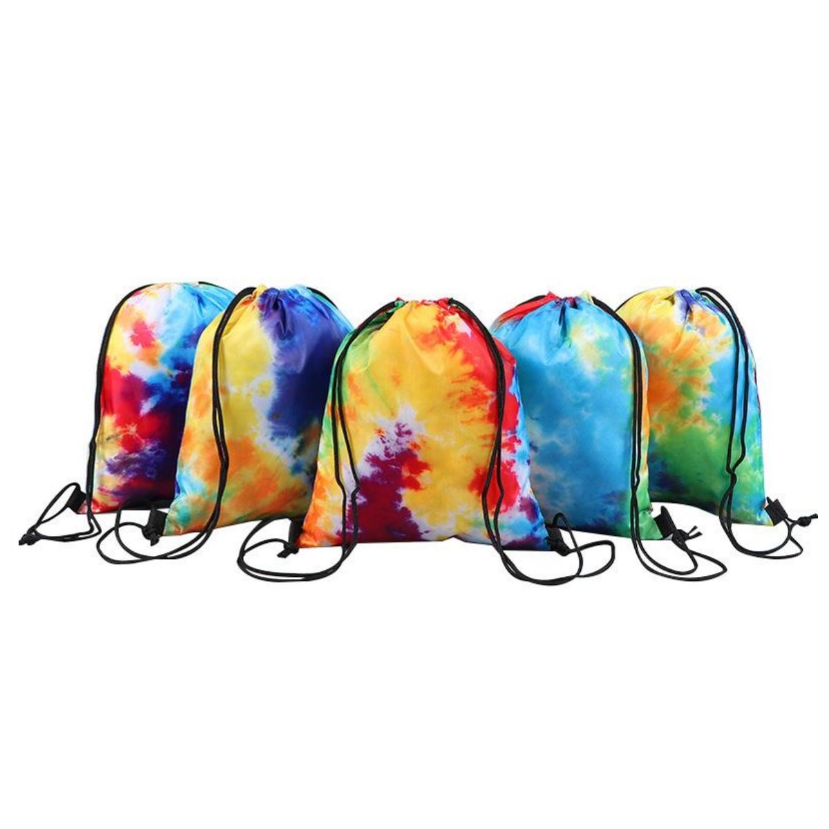 Custom Drawstring Bags Sports Waterproof Oxford Outdoor Backpack Party Favors Colorful String Bags Small Cinch Goodie Bags Candy Snack Storage Bag Travel Camping Sports Bag Birthday Party Gift