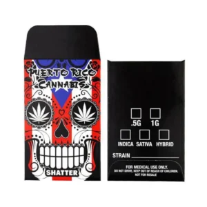 Custom Envelopes Shatter Cassette Pack Container Branded Marijuana CBD Packaging Cannabis