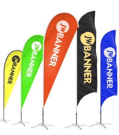 Custom Flying Beach Flag Banner Teardrop Promotional Advertising Wind Outdoor