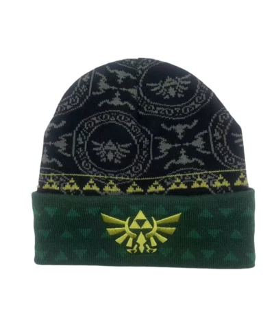 Custom Jacquard + Embroidered Logo Knitted Beanies 100% Cotton Fashion Ball Winter Warm Beanie Hat Cap