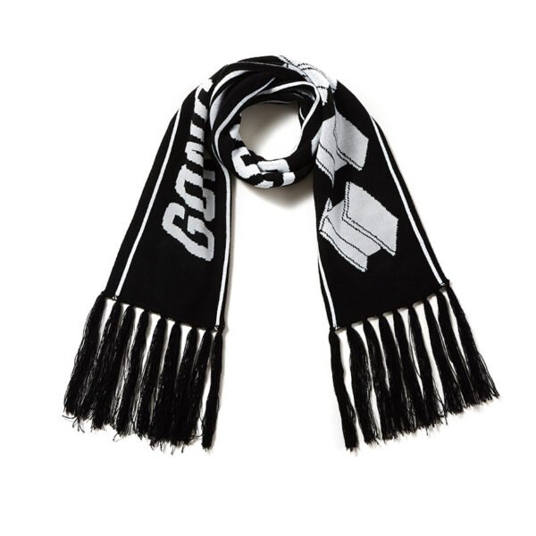 Custom Jacquard Embroidery Scarf Football Scarf Knitted Football Clubs Adult Plain Dyed Long Scarves