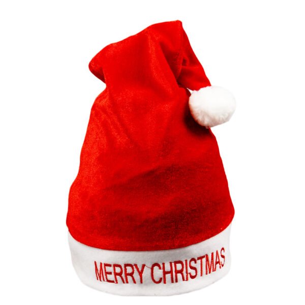 Custom Non-Woven Christmas Santa Claus Red Green Blue Hat Merry Christmas Home Decor Xmas Ornament Navidad Party Happy New Year