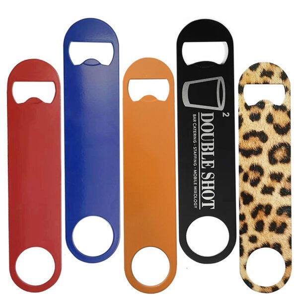 Custom Print Stainless Steel Flat Bottle Opener Effective Beer Openers for Wedding