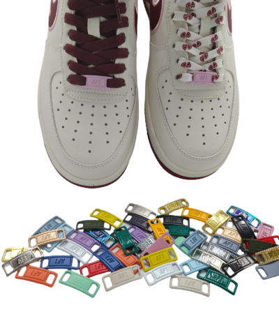 Custom Shoelace Buckle Sneaker Charm Shoes Accessories Electroplated Zinc Nameplate Metal