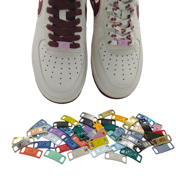 Custom Shoelace Buckle Sneaker Charm Shoes Accessories Electroplated Zinc Nameplate Metal