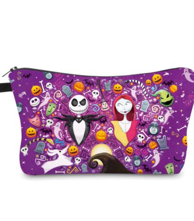 Custom Washable Zipper Makeup Canvas Reusable Cosmetic Bag Pouch Travel Toiletry