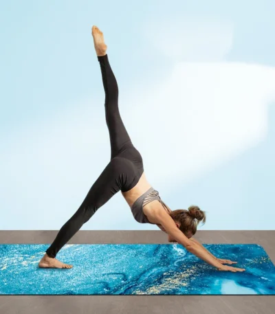 Custom Yoga Towel Mat Sweat Absorbent Yoga Mat Towel Non Slip Hot Yoga Pilate Home Gym Exercise Beach Fitness Portable Foldable