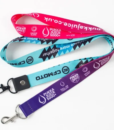 MOQ 200PCS Custom Polyester Lanyard Neck Hanging Strap Heat Transfer Silk Screen Dye Sublimation Lanyard Personalizado